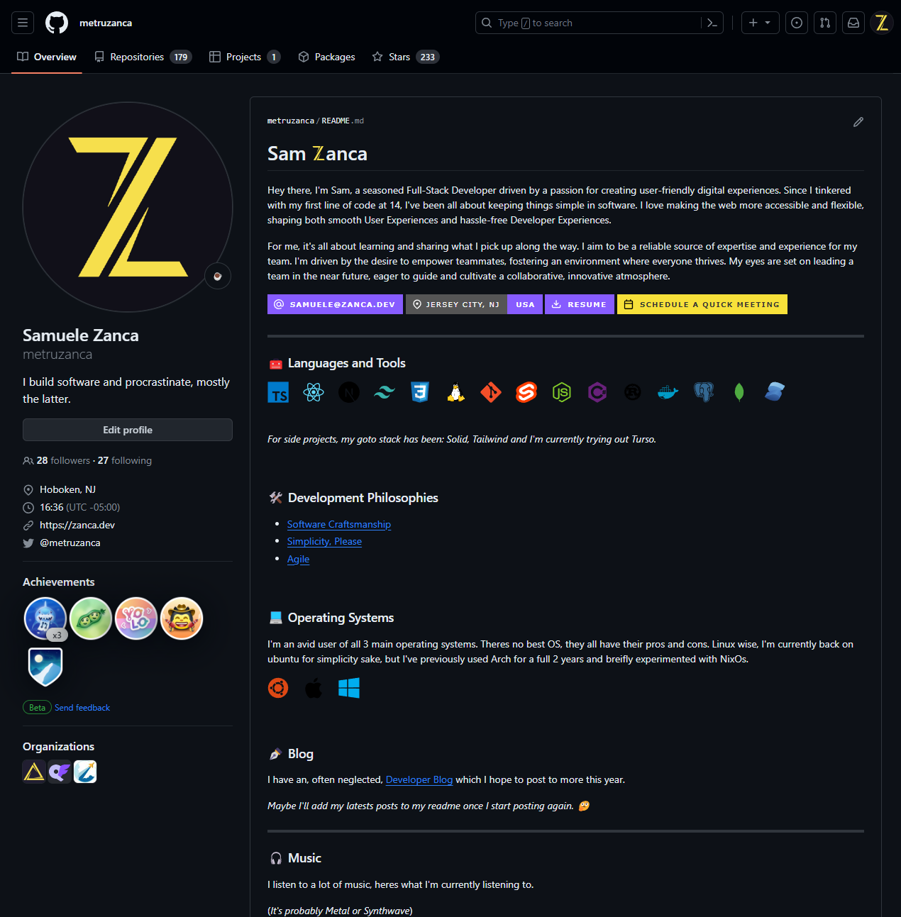 github profile
